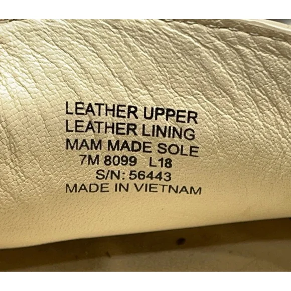 Tory Burch Kira Driver Cream Leather Loafers Size 7 - Picture 9 of 9